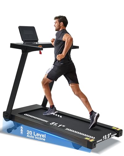 BORGUSI Heavy Duty Treadmill with Auto Incline