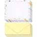 Stationery Paper - 48 Pack Floral Themed Printed Paper with Envelopes printer and Handwriting - Letterhead - 8.5 x 11 Inch Letter-Size Sheets with 4.1 x 9.2 Inch Envelopes