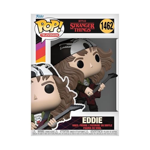 Funko Pop! TV: Stranger Things - Hunter Eddie with Guitar​​ - Figura de Vinilo Coleccionable - Idea de Regalo- Mercancia Oficial - Juguetes para Niños y Adultos - TV Fans