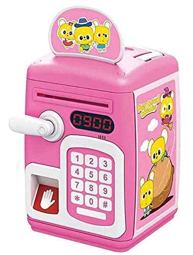 FLIPBOAT Money Safe Kids with Finger Print Sensor Piggy Savings Bank with Electronic Lock, (Random Colour)