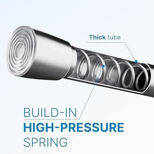 Barre à tension de rideau de douche en acier brossé iDesign Forma - 3