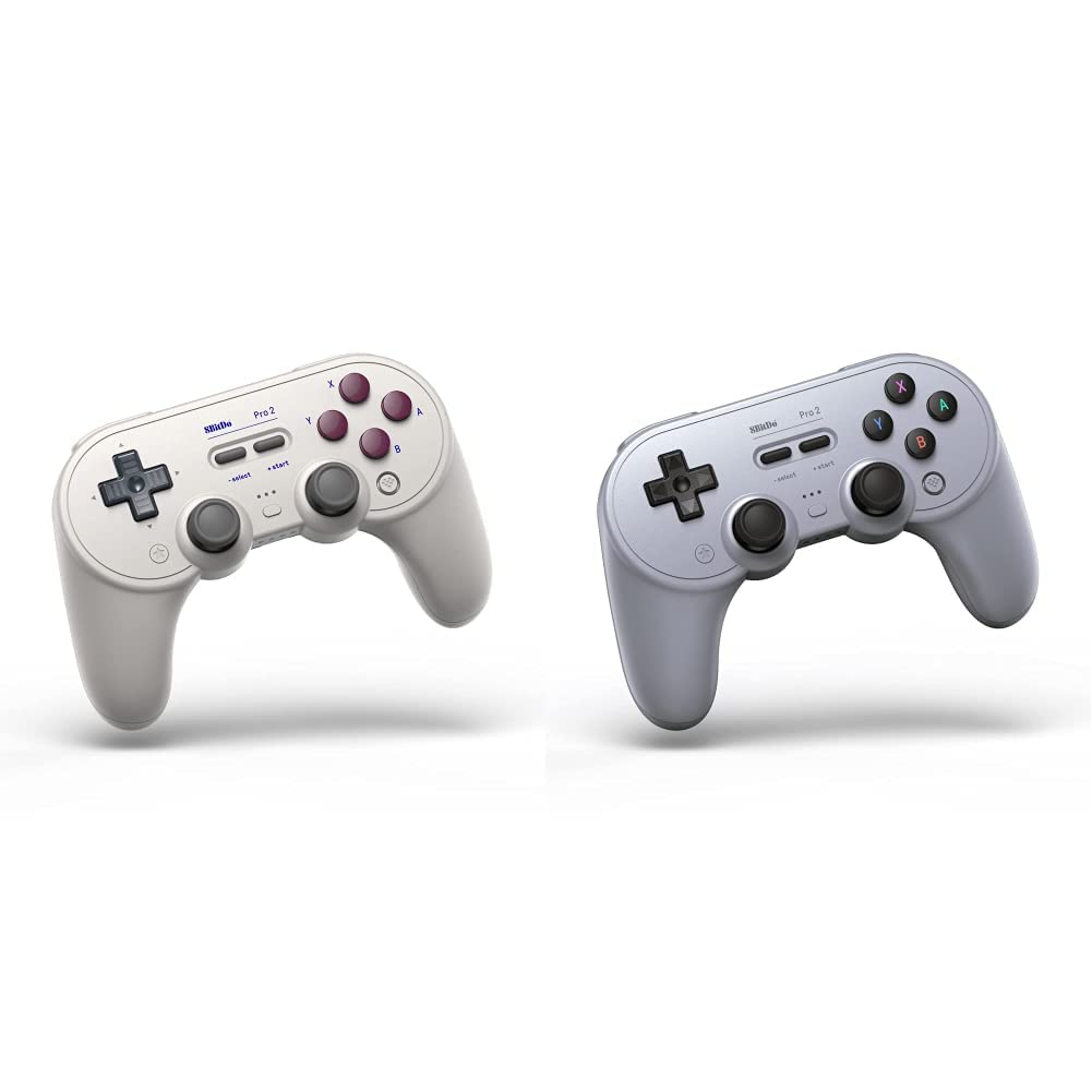 8Bitdo Pro 2 Bluetooth Controller for Switch, PC, macOS, Android, Steam & Raspberry Pi & Pro 2 Bluetooth Controller for Switch, PC, macOS, Android, Steam & Raspberry Pi (Gray Edition)
