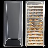 Riakrum 2 Pcs 2 Pcs Bun Pan Rack Cover Bakers Rack Cover 20 Tier Sheet for Home Kitchen Restaurant Bakery 28