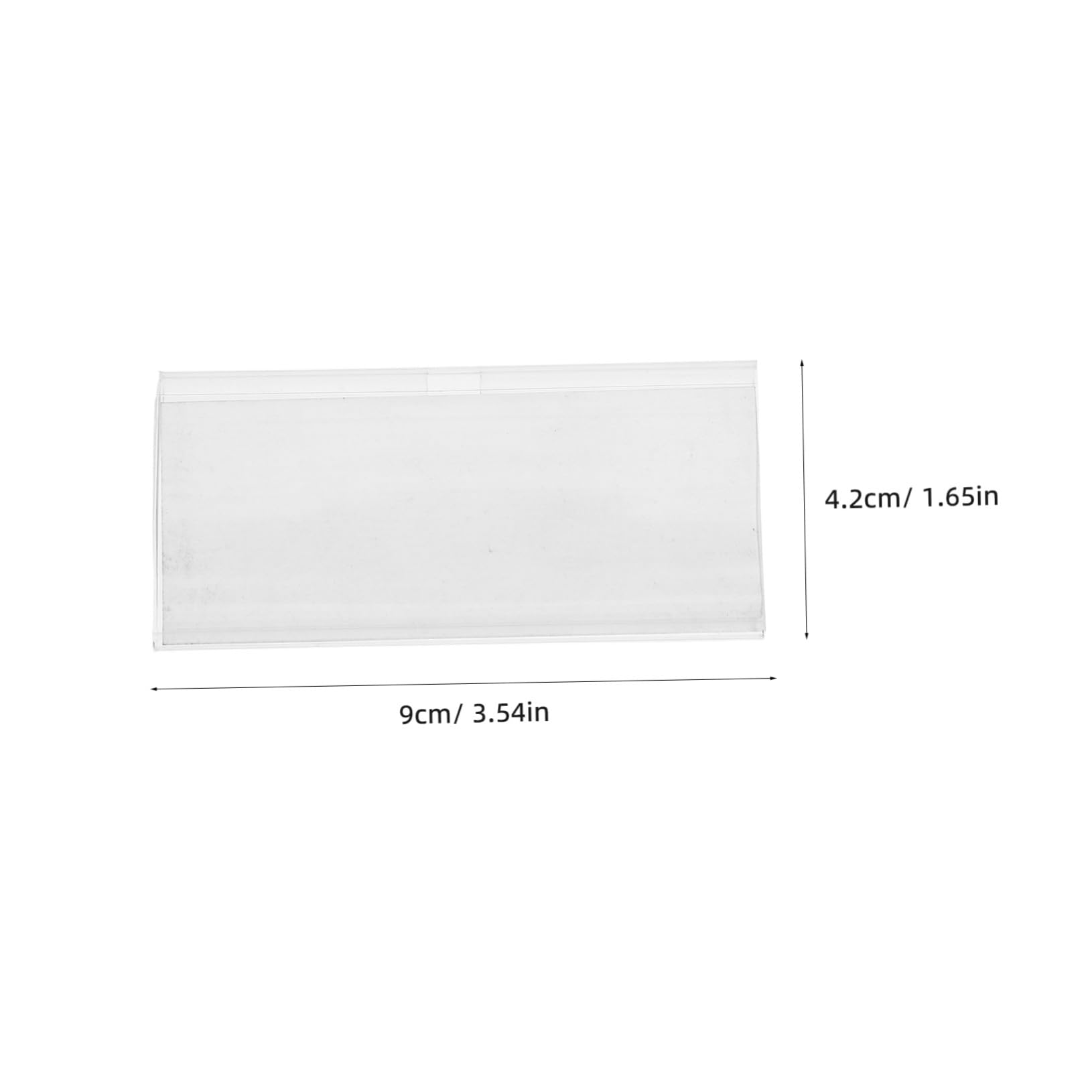 Porta Etichette Prezzo in Plastica, 100 Set con Cartoncini