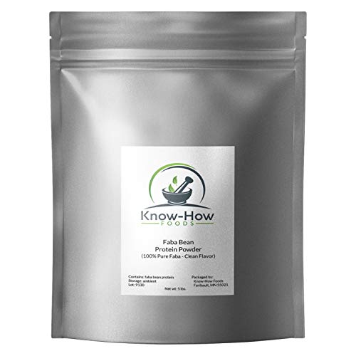 Know-How Foods Brand 100% Pure Faba Bean Protein Powder (5 lb. Bulk)