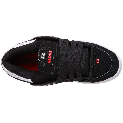Image of Globe Mens Fusion Skate Shoes, Black /Grey /Red, 14 M US