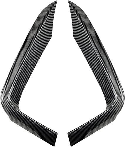 Spoiler Parachoques para 4er F32 F33 F36 M-Sport 420i 428i 435i 440i M-Tech 2014-2020,Coche Divisor Parachoques Delantero Alerón Cubierta Cuchillo Embellecedor,A-Carbon Fiber Look