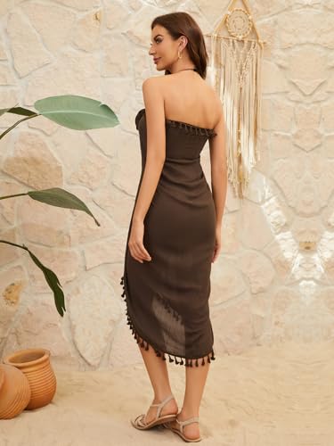 Image of QIANXIZHAN Women's Swimsuit Cover Up,Beach Sarong Wrap Bottom Coverup