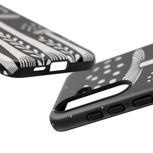 Coque Samsung S24 Plus champignon noir et blanc protection rigide mate - 3