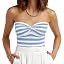 Striped Blue