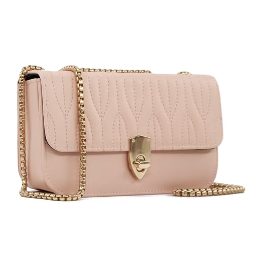 PORT&LOTUS Mini bolsa de ombro feminina de couro PU bolsas pequenas para mulheres pequenas bolsas femininas, rosa