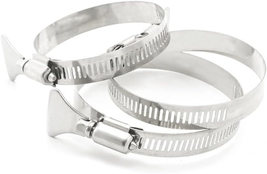 Stainless Steel 304 Adjustable Hose Clamp Set -for Fuel and Water Pipes-for Automotive and Industrial Use(33-57mm 2pcs)