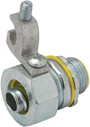 Hubbell-Raco 3511-3 Liquid Tight Connector, Steel, Grounding Lug, 3/8" (Pack of 25)