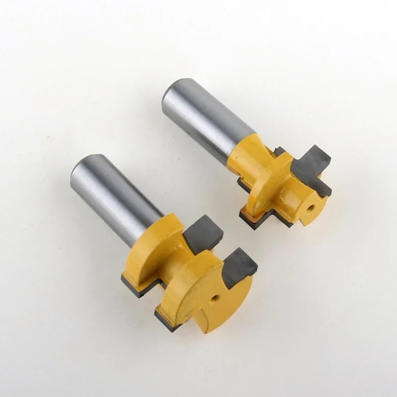 2 szt. 1/2 "Shank Mini zestaw końcówek do frezowania na pióro i wpust, nóż liniowy frez do obróbki drewna czop do narzędzi do obróbki drewna