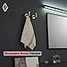 JQK Bathroom Towel Hook Champagne Bronze, Coat Robe Clothes Hook for Bathroom Wall Mounted (Pack of 4), SUS 304 Stainless Steel 0.8mm, TH100-CB-P4