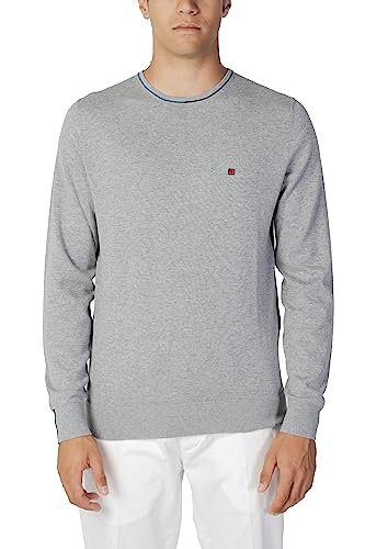 Lion of Porches Camiseta de hombre Classic Logo lp002553, gris, M