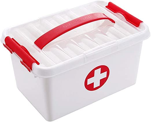 Whixant Medical Storage Box, Small Portable Clear Hand Carry Plastic ...