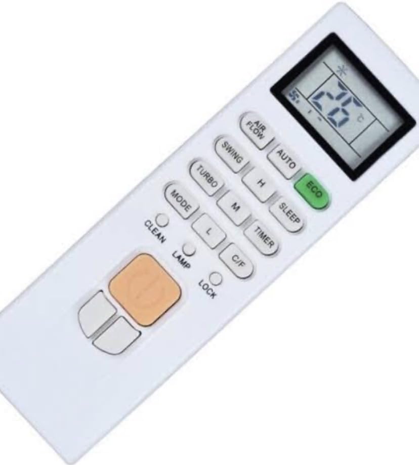 AC Remote Control Compatible with iBell, Vise Split and Window Air Conditioner, with ECO, Turbo, Sleep, Timer, Swing, Auto Modes-image-22
