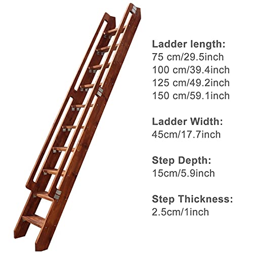 Escalera de cama resistente con pasamanos de metal para literas de RV 3