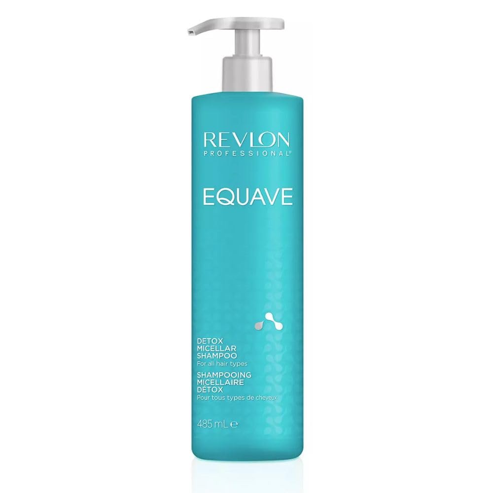 REVLON PROFESSIONAL Equave Champú Profesional Micelar Detox, Para todo Tipo de Cabellos, Champú Hidratante para Pelo Suave, Liso, Sedoso y Brillante, Enriquecido con Keratina, 485ml en oferta en Amazon
