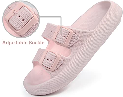 Image of BenSorts Pillow Sandals for Women Men Thick Sole Adjustable Buckles EVA