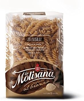 La Molisana Whole Wheat Fusilli 28, 1 Pound (Pack of 12)