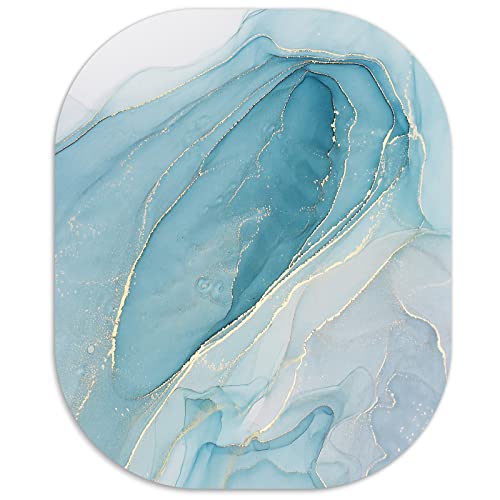 Mouse Pad, Mini Mousepad, Marble Mouse Pads, Mouse Pads for Desk Office Laptop Round Mouse Mat Computer Mousemat with Non-Slip Base Small Mousepad 6×7 inches