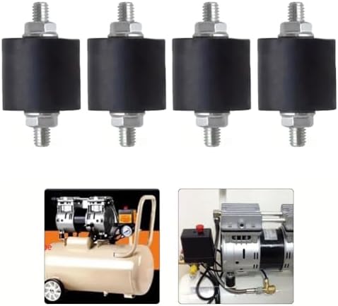 Titreşim Önleyici Kauçuk Montajlar 4PCS Motorlarda Güvenilir Performans için Metal Takviyeli Tasarıma Sahip Kompresörler ve Pompa Tesisatları (M6) - Görsel 4