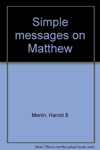Simple messages on Matthew B0006RHRT4 Book Cover