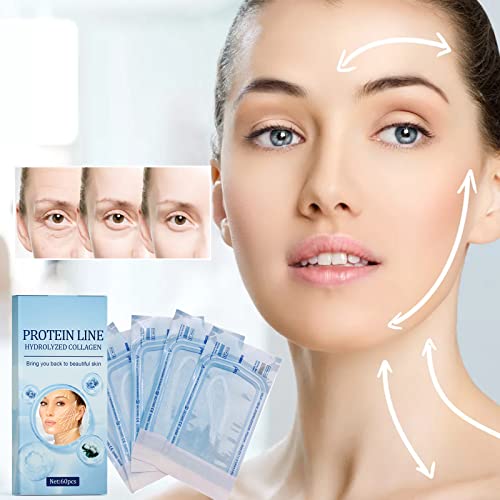 Korean Soluble Protein Threads, Protein Threads for Home Facial Care, Soluble Collagen Thread for Skincare Routine (1Box (60Pcs)) - Imagem 4