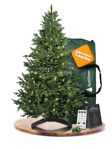 ArtiTree Künstlicher Weihnachtsbaum 180 cm – 100 % Spritzguss...
