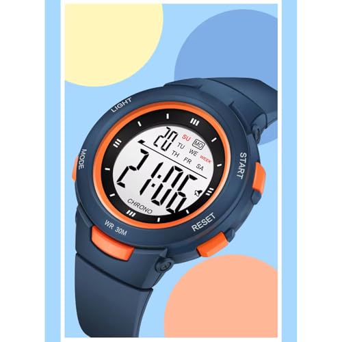 Image of ON TIME OCTUS Digital Watch for Kids Unisex Multi-Functional Waterproof Sports Watch for Boys and Girls Between 4 to 13 Years of Age