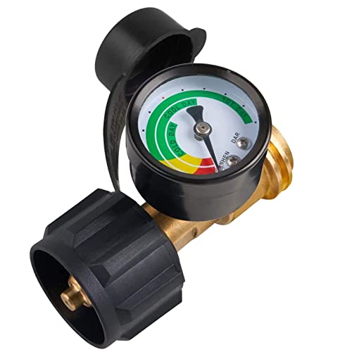 SHINESTAR Universal Propane Tank Gauge for 5-40 Pound LP Tanks | Gas Level Indicator for Grill,...