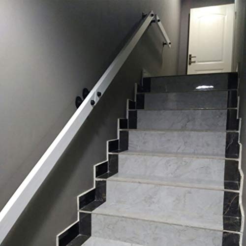 BYBDOG Barandilla de la escalera de 1ft-20ft de la Mano Corriente Blanca, Escalera de Pared de Madera Sólida, Pasamanos de Barandilla de Mano Corriendo Casa para Niños Caminando