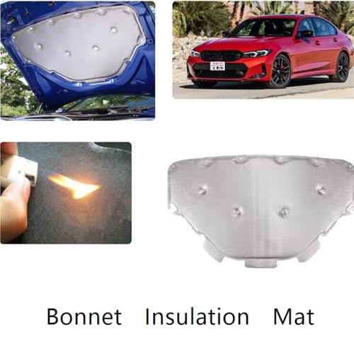 Coussin d'isolation de moteur pour BMW Série 3 G20 M340i 318d 330d 2019-2023 tapis thermique