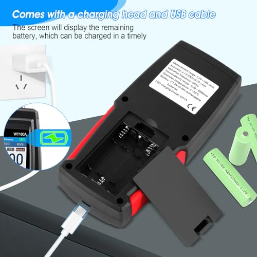 INFURIDER Thickness Gauge Meter, Digitaler Ultraschall-Dickenmessgerät-Datenlogger, Schichtdickenmessgerät für Stahl-Aluminium-Metall-Kupferplatte, Kupplungsmittel frei