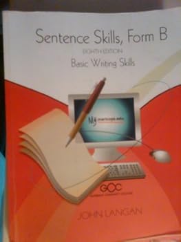Paperback Sentance Skills, Form B, Basic Writing Skills 8th Edition ((Glendale Community College)) Book