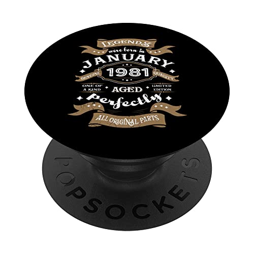 Leyendas nacieron en enero de 1981 regalo de cumpleaños PopSockets PopGrip Intercambiable