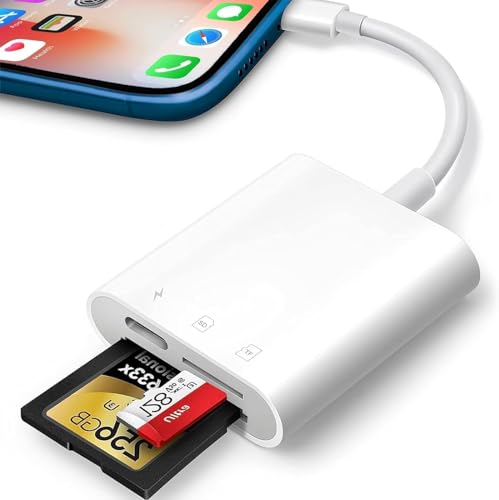 Lector de Tarjetas SD para Phone Pad, Lector de Tarjetas Micro SD para Phone Adaptador Tarjeta SD de...