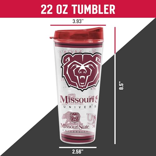 Image of Rico Industries NCAA College Double Wall Mayhem 16oz Or 20oz Tritan Tumbler W Lid