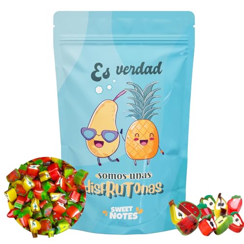 Bolsa de Chuches con Mensaje de Amor, 100 gr, Regalo Original para amigas y despedidas, Chucherías, Dulces, Golosinas (Amistad, Amigas)