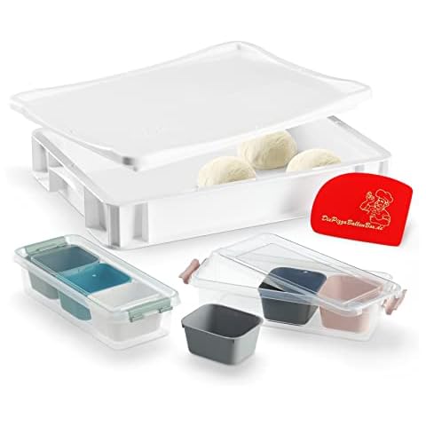 RoyalFay® Pizzaballenbox weiß 30 x 40 x 8 cm Cover