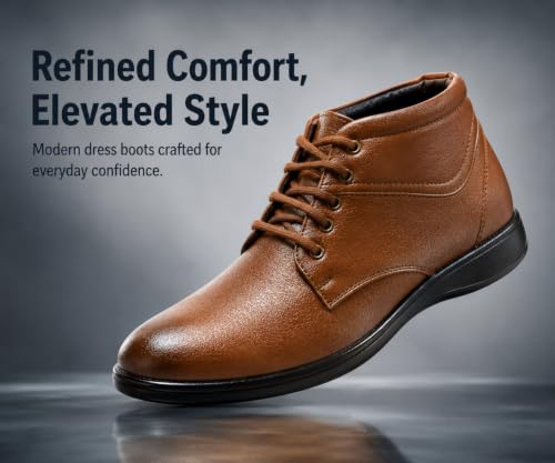 Image of Kraasa Alloy Formal Shoes for Men | Vegan Leather Lace-Up Office Shoes