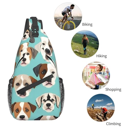 Mochila tipo bandolera con estampado de Bulldog inglés miniatura 6
