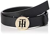 Tommy Hilfiger Damen Gürtel Tommy Hilfiger Damen Th Round Belt 3.0 Gürtel, Schwarz (Black Bds), 95