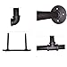 Industrial Retro Wall Mount iron Pipe Shelf,DIY Open Bookshelf,Hung Bracket, DIY Storage Shelving,Home Improvement Kitchen Shelves,Tool Utility Shelves, Office shelves, bookshelves and bookcases（2pcs）