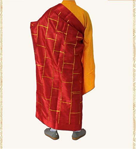 Zzooi Chinese Style Monk's Gown Cassock Monk Robe for Conduct Religious Rite or Performance3