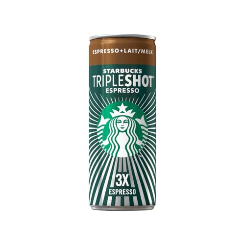 Starbucks® - TripleShot Espresso - Canettes 12 X 300 ml - Café Triple Espresso au Lait Prêt-À-Boire - Vendu En Lot de 12