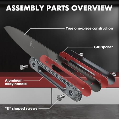 Image of Japanese Chef Knife 8 Inch: ZDF-905 Powder Steel, Ultra Sharp Kitchen Knife, Full Tang Professional Chef Knife with Interchangeable Laser-Engraved Handles, Purism Series