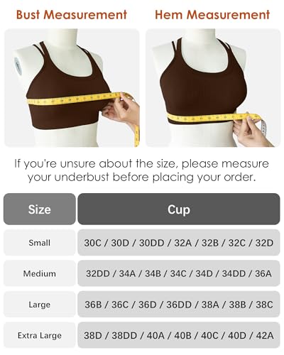 Image of Sports Bras for Women HIigh Support, Criss-Cross Back Padded Strappy High Impact Sports Bras for Women Large Bust